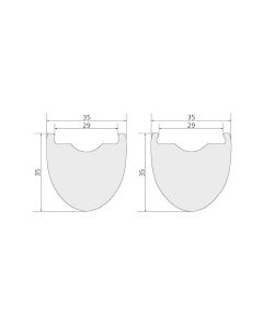 355g 700C Carbon Rims 35mm Wide 35mm Deep 35WAR35