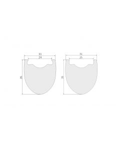 340g 700C Carbon Rims 31mm Wide 35mm Deep 31GAR35
