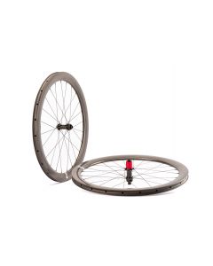 Asymmetric UltraLite 700C Carbon Wheelset Disc 45mm Deep 28mm Wide TC45-28A 