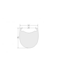 375g Stealth 700C Carbon Rims 32mm Wide 35mm Deep 32GAR35