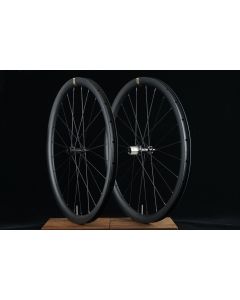 Customize Base Asymmetric 700C Carbon Disc Wheelset 32mm Wide All Road Gravel