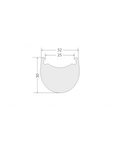 365g Stealth 700C Carbon Rims 32mm Wide 30mm Deep 32GAR30