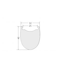 385g Stealth 700C Carbon Rims 32mm Wide 40mm Deep 32GAR40