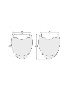 380g 700C Wavy Carbon Rims 30mm Wide 40mm Deep 30GAR40W