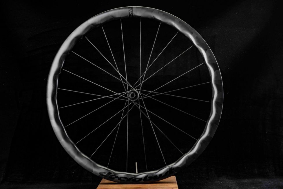Customize 700C Carbon Disc Wavy Wheelset 28mm Wide CX All Road Gravel