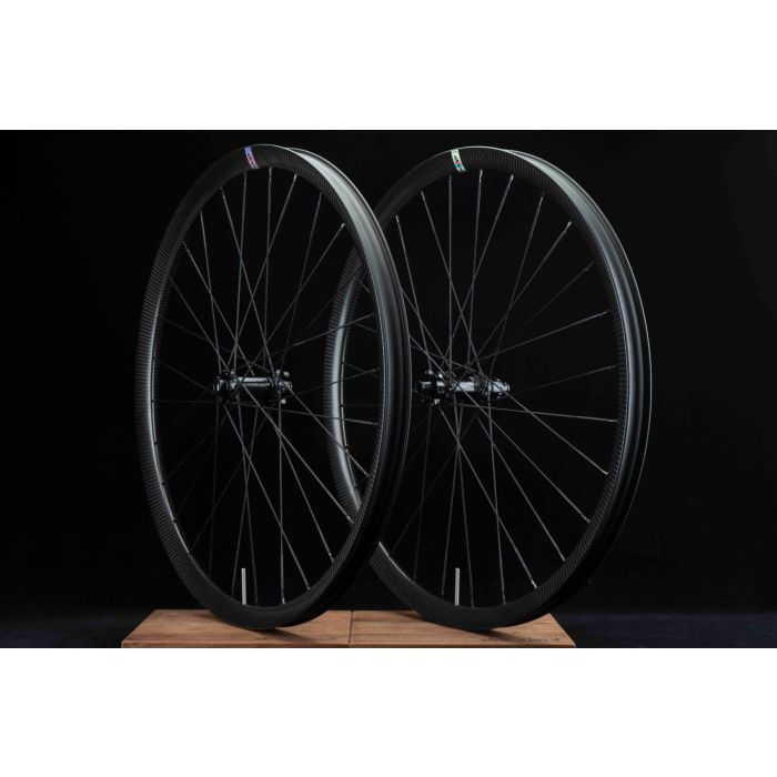 29er MTB XC Cross Country Carbon Wheelset 33.5mm Wide 25mm Deep Asymmetric