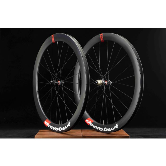 Asymmetric UltraLite 700C Carbon Disc Wheelset 28mm Wide 50mm Deep TC50-28A 