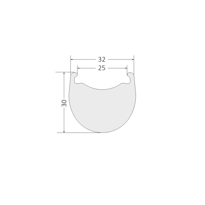 365g Stealth 700C Carbon Rims 32mm Wide 30mm Deep 32GAR30