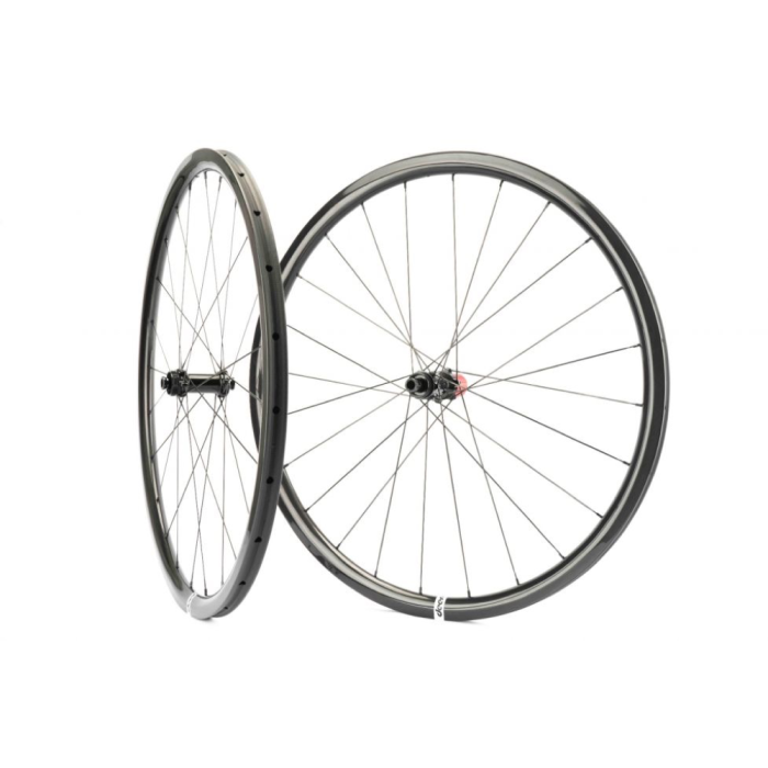 700C UltraLite Carbon Disc Wheelset Tubular 30mm Deep 26mm Wide T30-26 